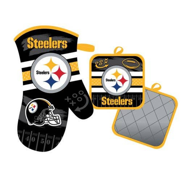 Pittsburgh Steelers Oven Mitt and Pot Holder