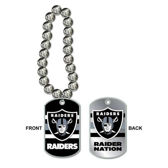 Las Vegas Raiders Jumbo Dog Tag Necklace