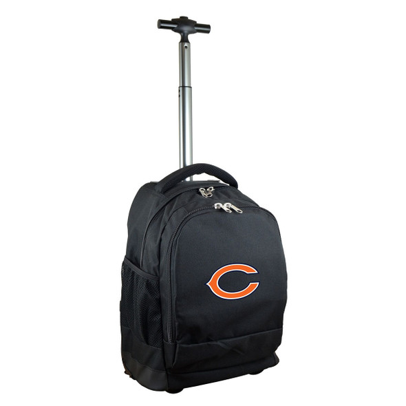 Chicago Bears 19" Premium Wheeled Backpack - Black