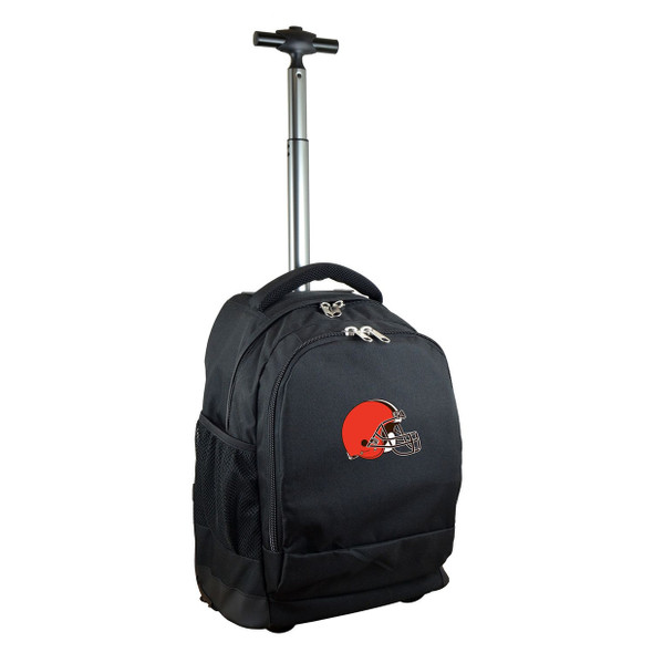 Cleveland Browns 19" Premium Wheeled Backpack - Black