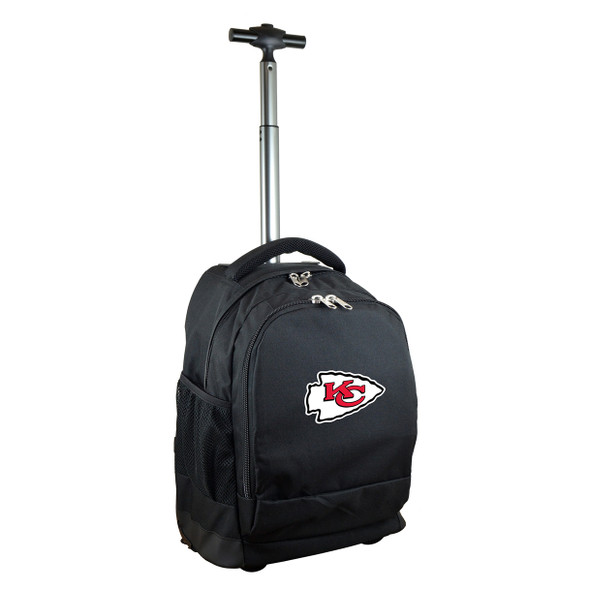 Kansas City Chiefs 19" Premium Wheeled Backpack - Black