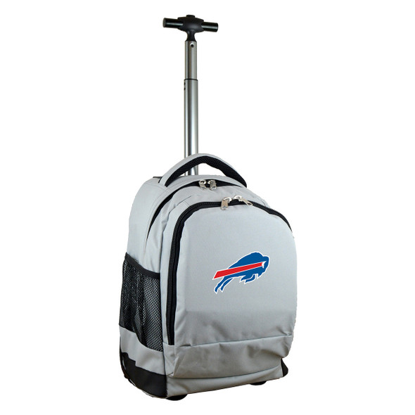 Buffalo Bills 19" Premium Wheeled Backpack - Silver