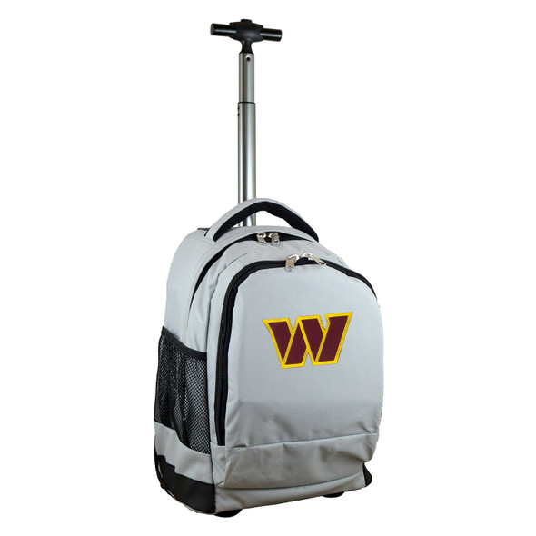 Washington Commanders 19" Premium Wheeled Backpack - Silver