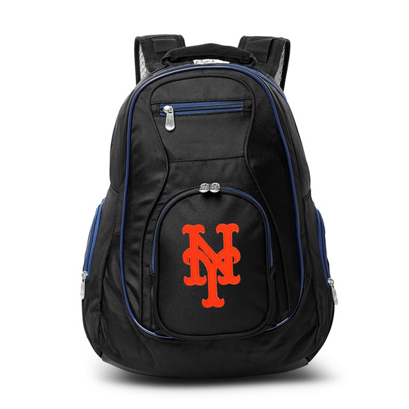 New York Mets 19" Premium Laptop Backpack with Colored Trim