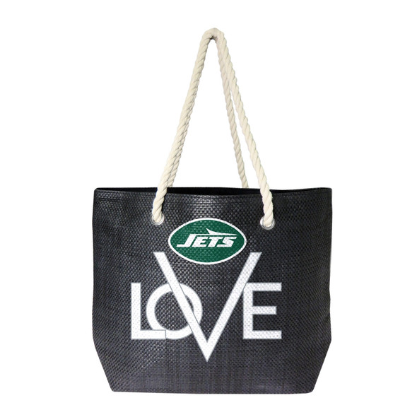 New York Jets Love Tote Bag NFL Fan Tote Travel Shopping Bag