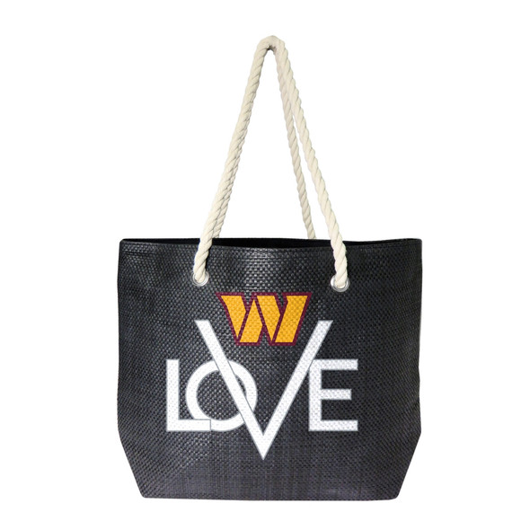 Washington Commanders Love Tote Bag NFL Fan Tote Travel Shopping Bag