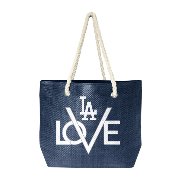 Los Angeles Dodgers Love Tote Bag MLB Fan Tote Travel Shopping Bag