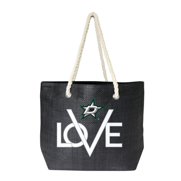 Dallas Stars Love Tote Bag NHL Fan Tote Travel Shopping Bag