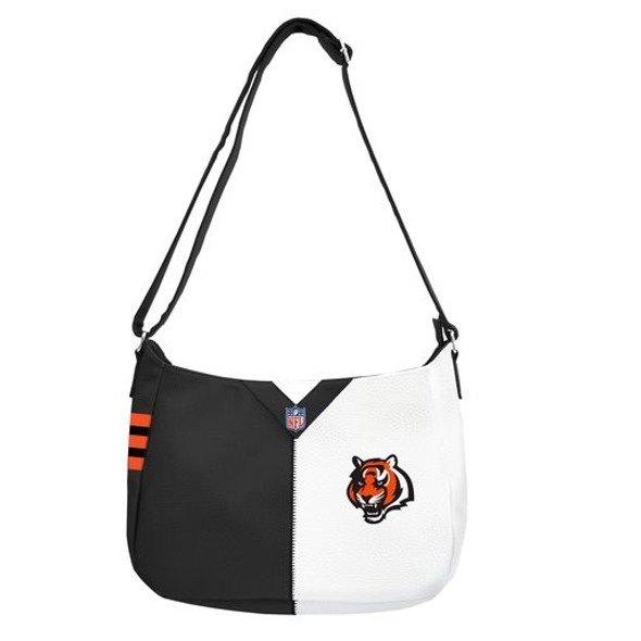 Cincinnati Bengals Pebble Split Hobo Bag
