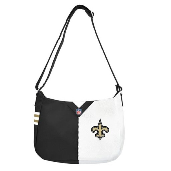 New Orleans Saints Pebble Split Hobo Bags