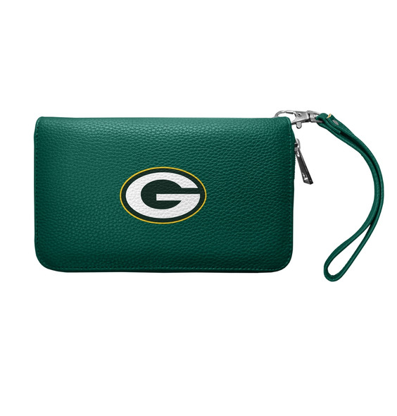 Green Bay Packers Pebble Organizer Zip Wallet