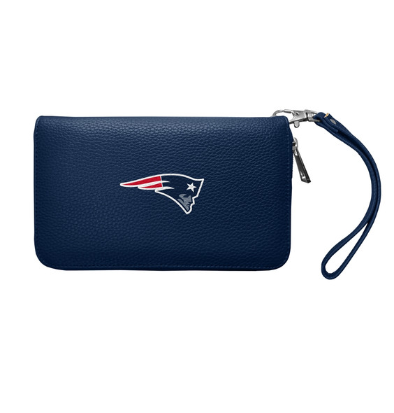 New England Patriots Pebble Organizer Zip Wallet