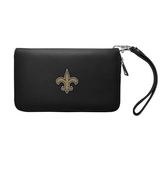New Orleans Saints Pebble Organizer Zip Wallet