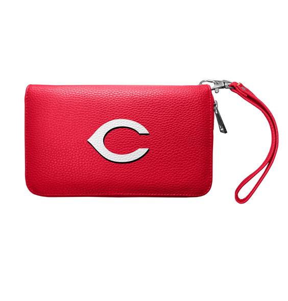 Cincinnati Reds Pebble Organizer Zip Wallet