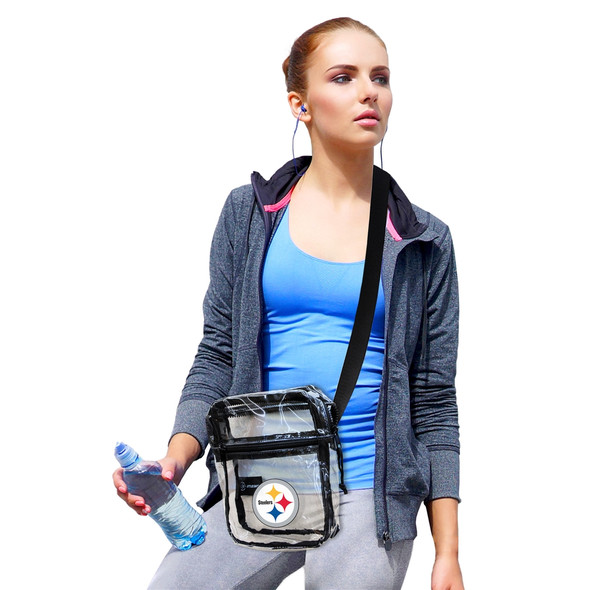 Pittsburgh Steelers Clear Sideline Purse Stadium Approved NFL Bag Fan Gear
