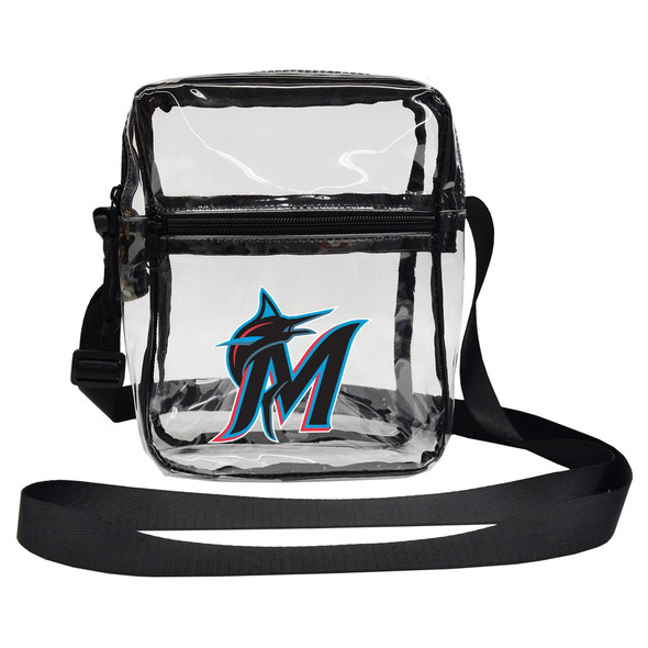 Miami Marlins Clear Sideline Purse Stadium Approved MLB Bag Fan Gear