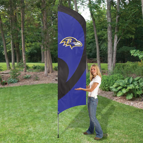 Baltimore Ravens Tall Team Flag Kit