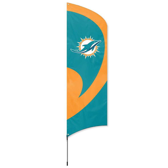 Miami Dolphins Tall Team Flag Kit