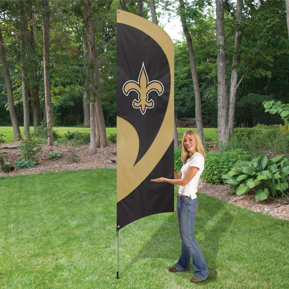New Orleans Saints Tall Team Flag Kit