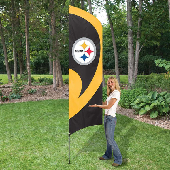Pittsburgh Steelers Tall Team Flag Kit