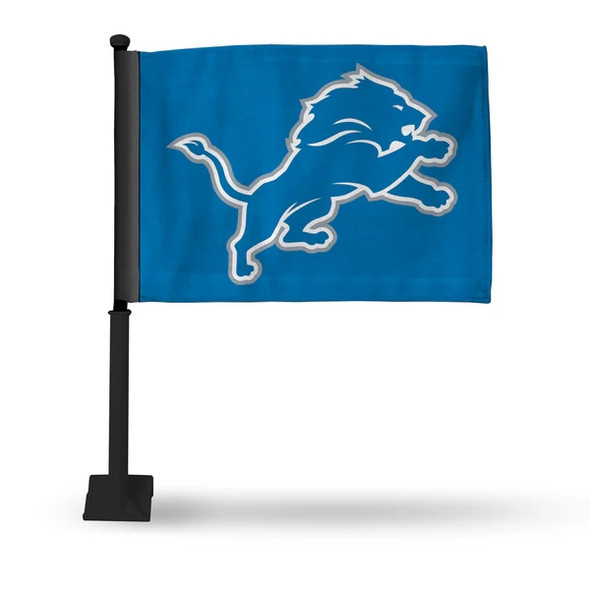 Detroit Lions Blue Double Sided Car Flag