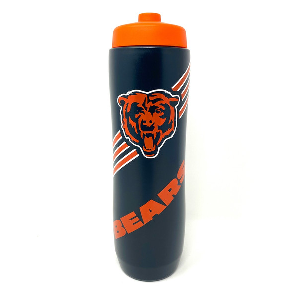 Chicago Bears Squeezy Water Bottle Sports Drink Bottle Fan Gear