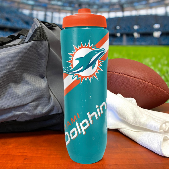 Miami Dolphins Squeezy Water Bottle