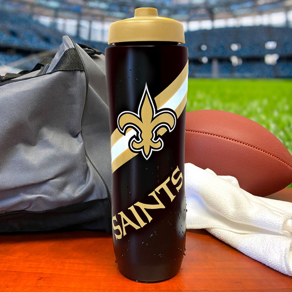 New Orleans Saints Squeezy Water Bottle