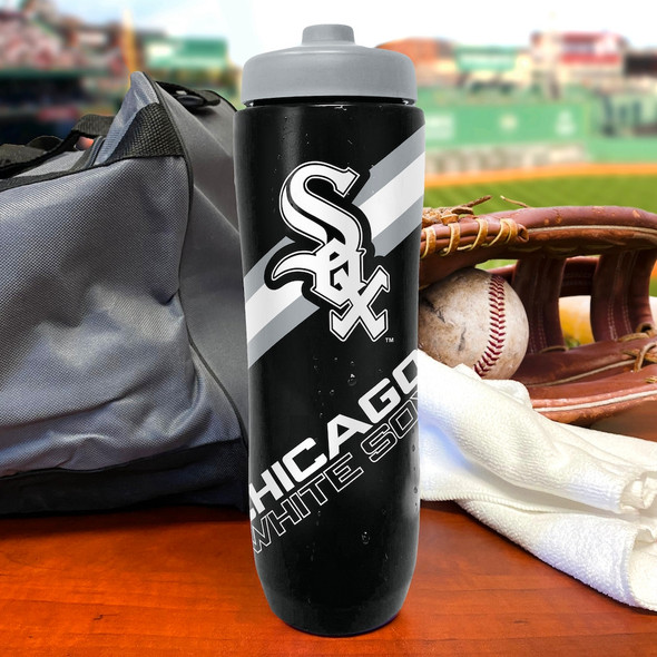 Chicago White Sox Squeezy Water Bottle Sports Drink Bottle Fan Gear