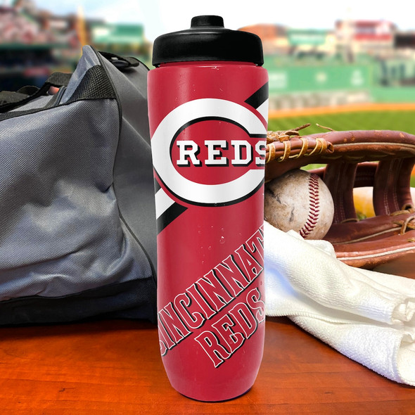 Cincinnati Reds Squeezy Water Bottle Sports Drink Bottle Fan Gear