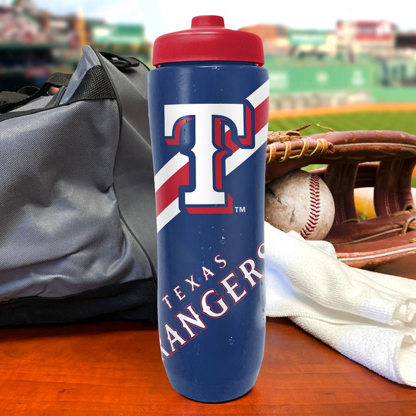 Texas Rangers Squeezy Water Bottle Sports Drink Bottle Fan Gear