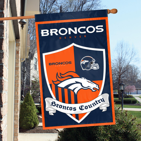 Denver Broncos Shield Banner