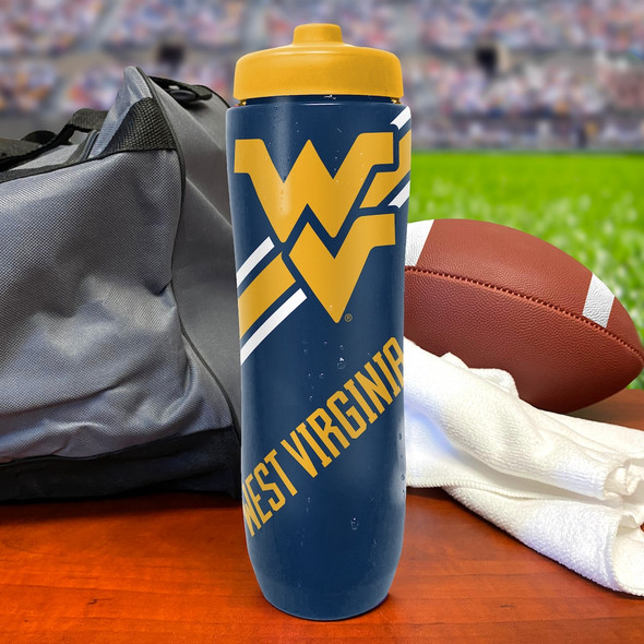 West Virginia Mountaineers Squeezy Water Bottle