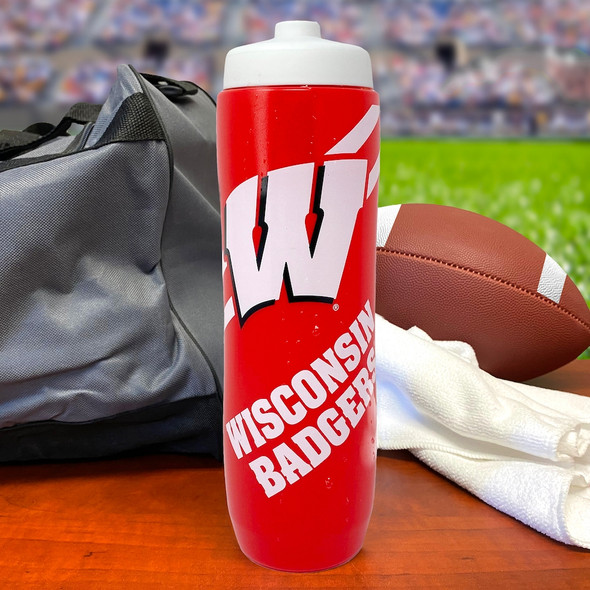 Wisconsin Badgers Squeezy Water Bottle