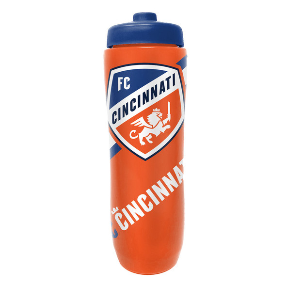FC Cincinnati Squeezy Water Bottle Sports Drink Bottle Fan Gear