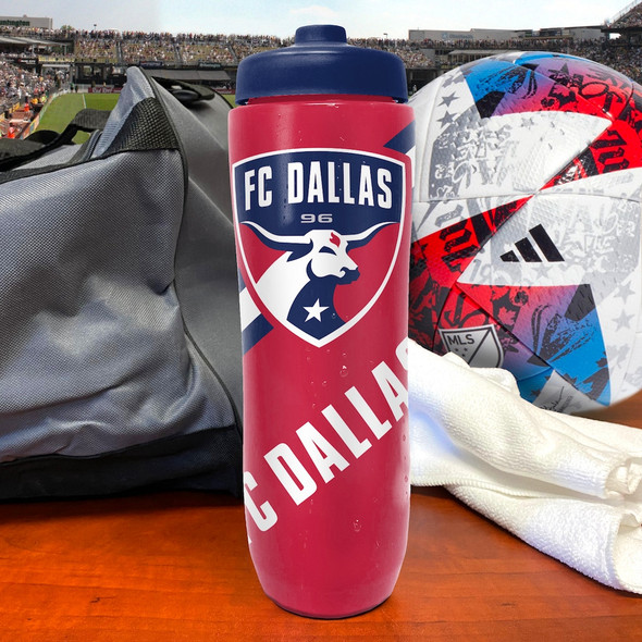 FC Dallas Squeezy Water Bottle Sports Drink Bottle Fan Gear