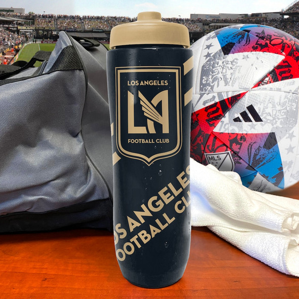 Los Angeles FC Squeezy Water Bottle Sports Drink Bottle Fan Gear