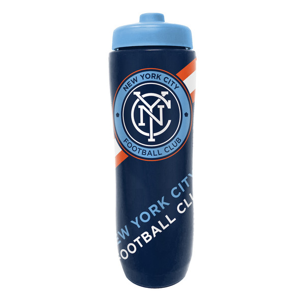 New York City FC Squeezy Water Bottle Sports Drink Bottle Fan Gear