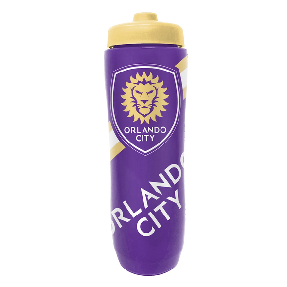 Orlando City SC Squeezy Water Bottle Sports Drink Bottle Fan Gear