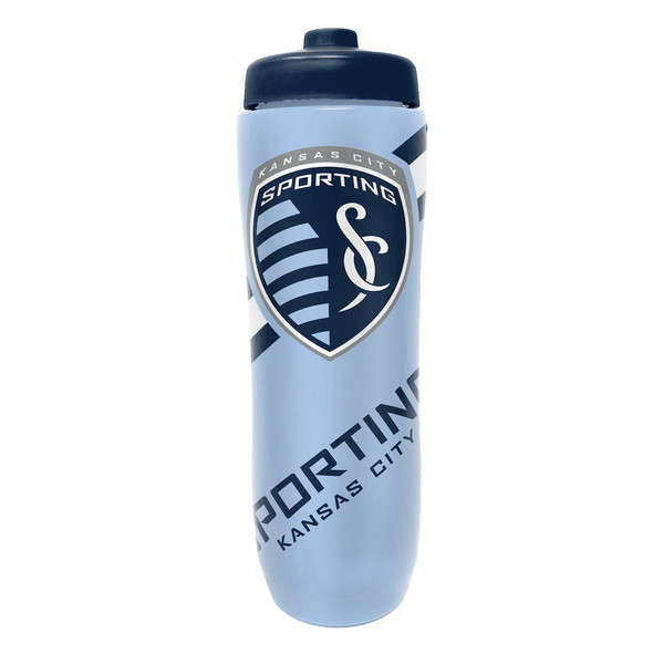 Sporting Kansas City Squeezy Water Bottle Sports Drink Bottle Fan Gear