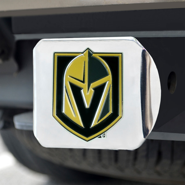 NHL - Vegas Golden Knights Color Hitch Cover - Chrome 3.4"x4"