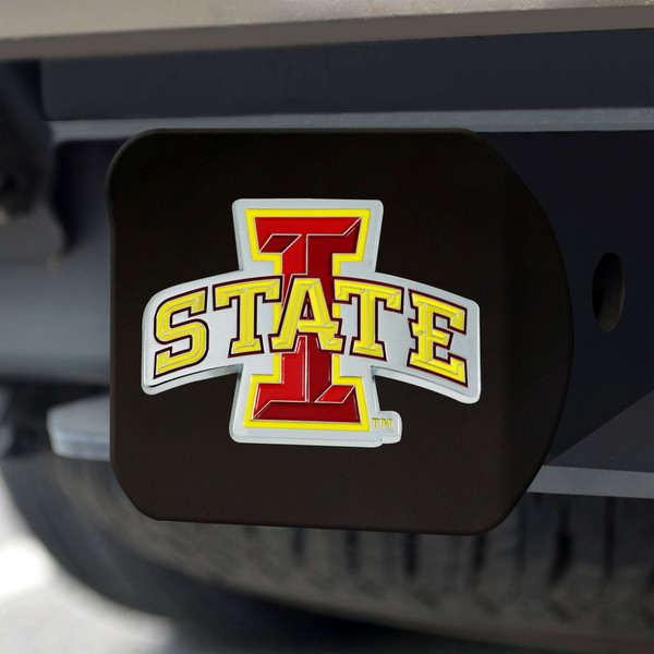 Iowa State University Hitch Cover - Color on Black 3.4"x4"