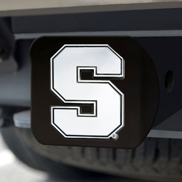 Syracuse University Hitch Cover - Chrome on Black 3.4"x4"