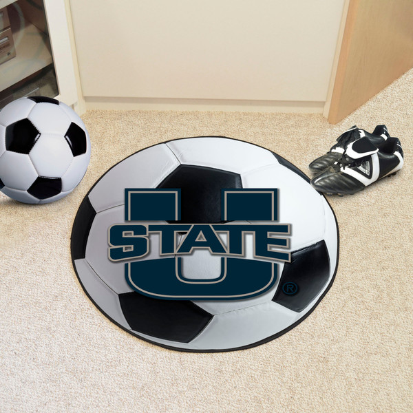 Utah State University Soccer Ball Mat 27" diameter