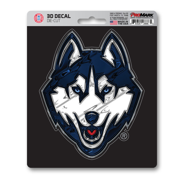 UCONN Huskies 3D Decal "Husky" Logo