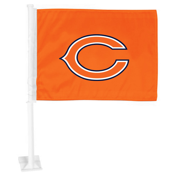 Chicago Bears Car Flag "C" Logo Orange