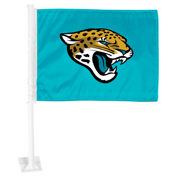 Jacksonville Jaguars Car Flag Jaguar Head Primary Logo Teal