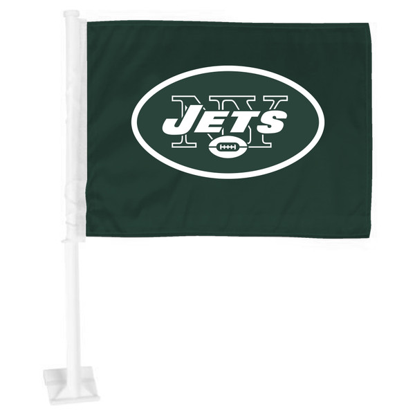 New York Jets Car Flag Oval Jets Primary Logo Green