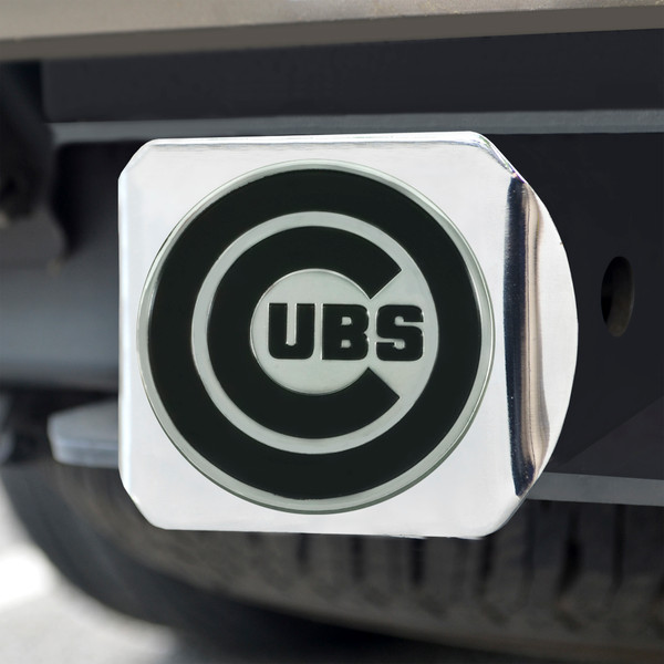 MLB - Chicago Cubs Hitch Cover - Chrome 3.4"x4"