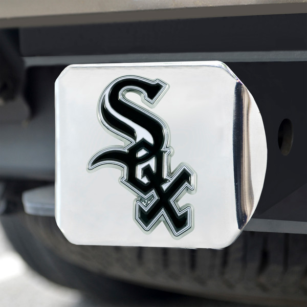 MLB - Chicago White Sox Color Hitch - Chrome 3.4"x4"